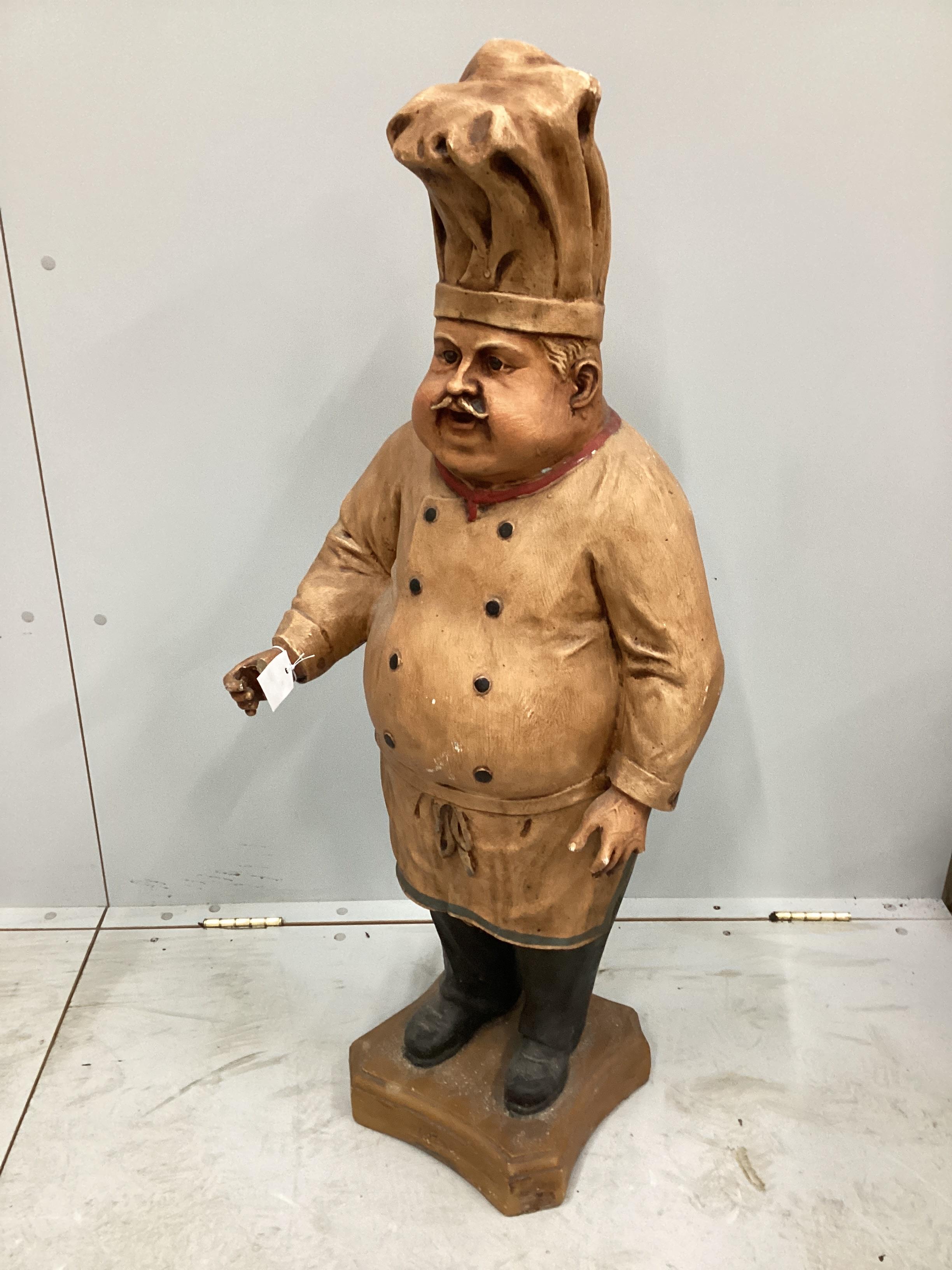 A composition advertising figure of a baker, height 110cm